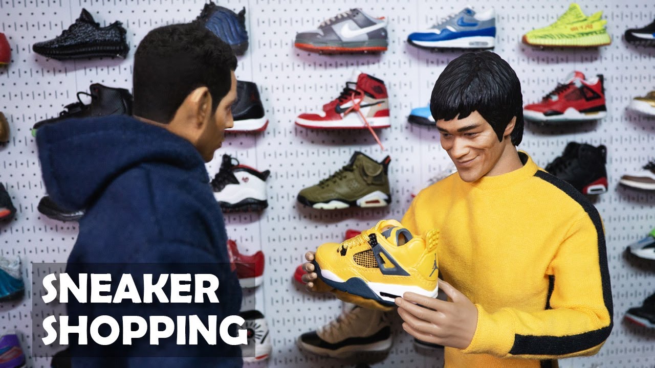 Bruce Lee Goes Sneaker Shopping