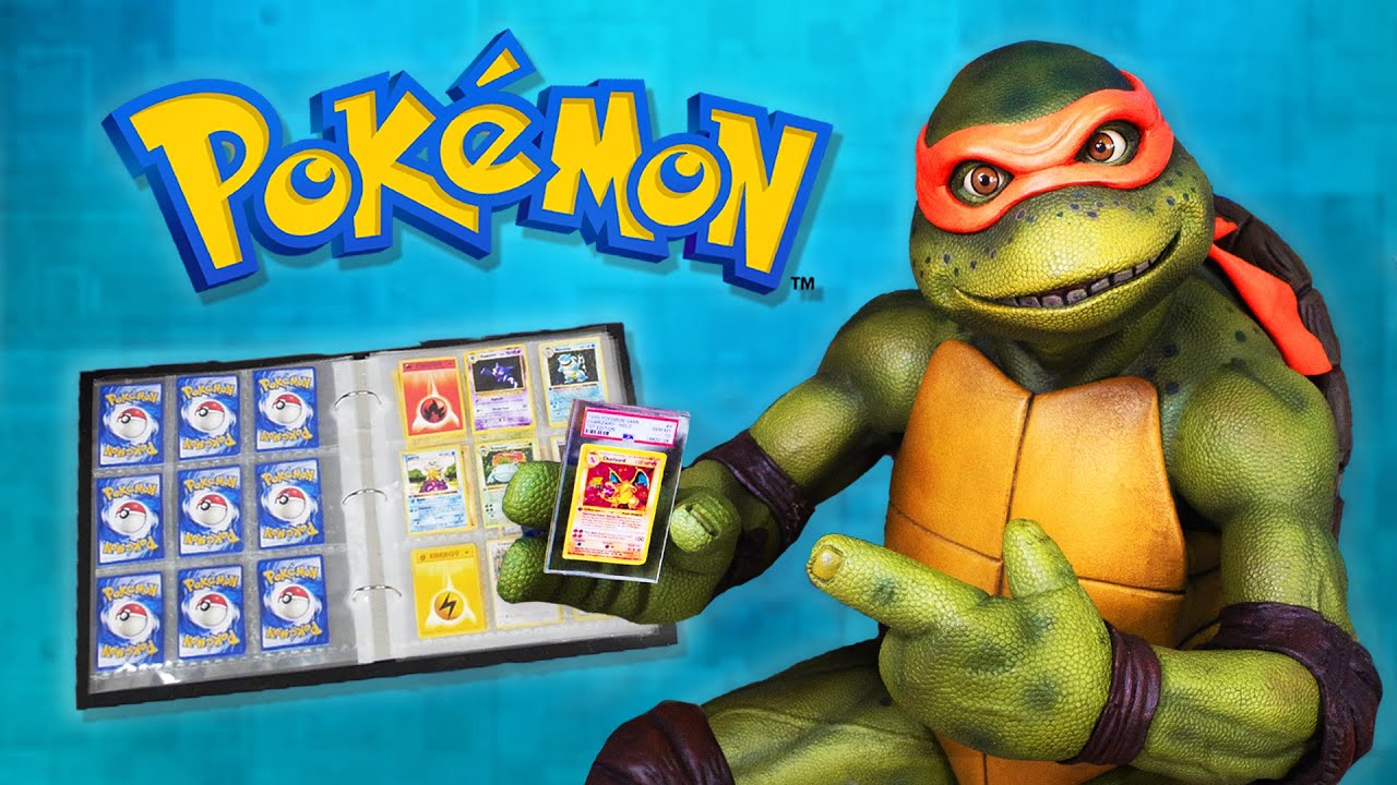 Michelangelos Pokemon Card Collection Toy Photography Diorama