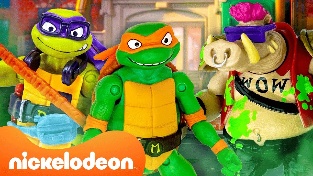 TMNT Mutant Mayhem Door het concert van Bebop stroomt het riool over met slijm Nickelodeon