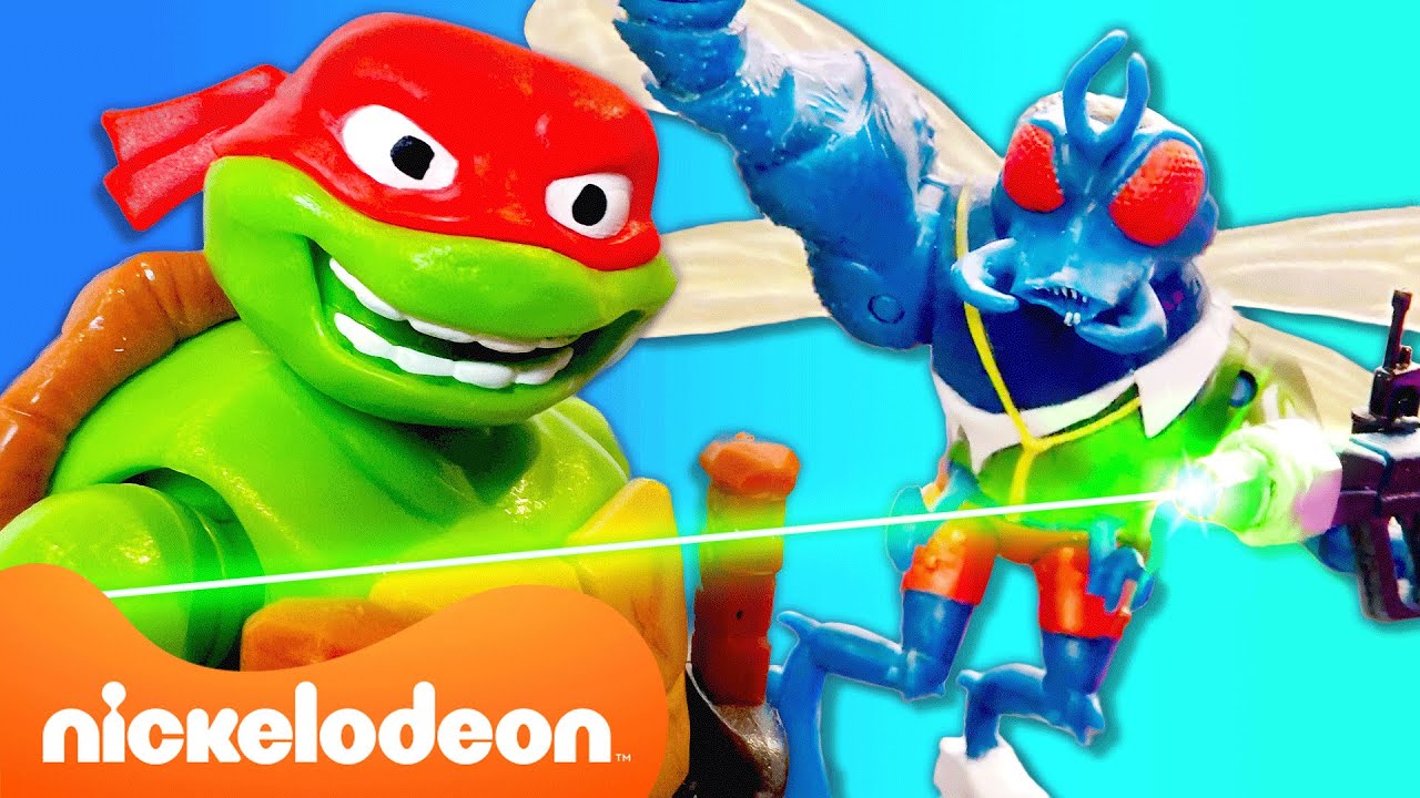 TMNT Mutant Mayhem Superfly laat de TMNT actiefiguren KRIMPEN tot baby Nickelodeon Nederlands