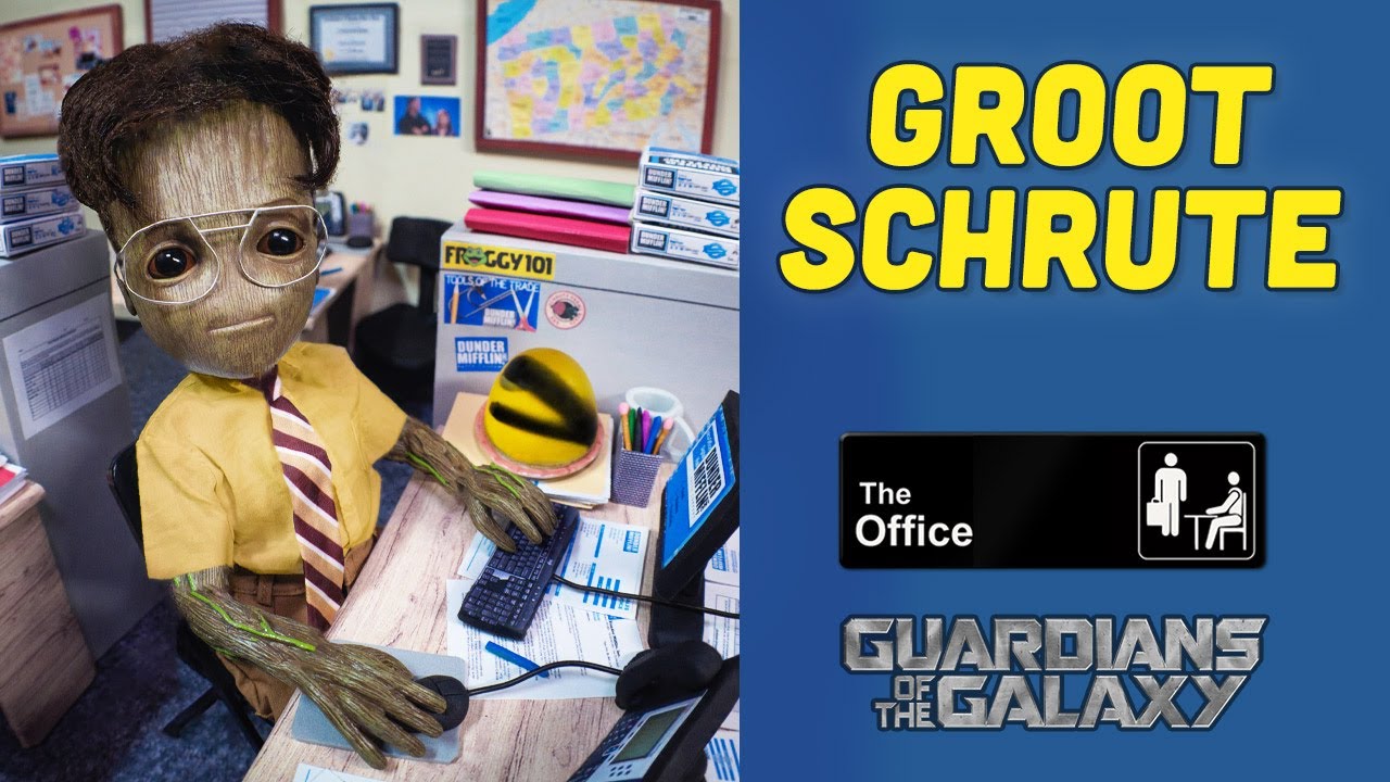 The Office Meets Guardians of the Galaxy Action Figure Diorama