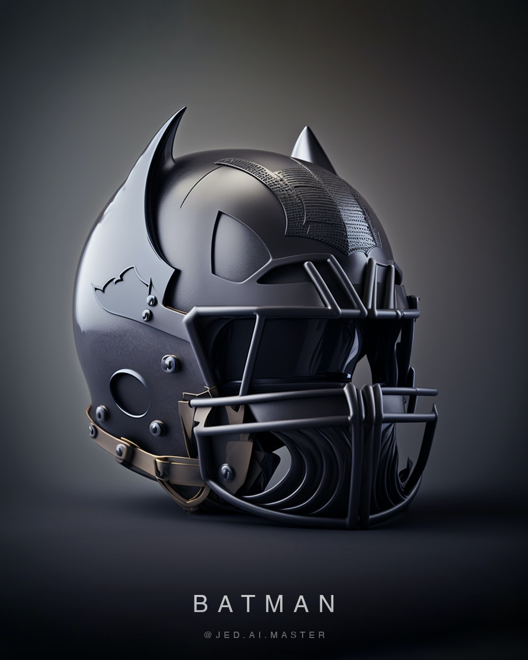 Batman Football Helm