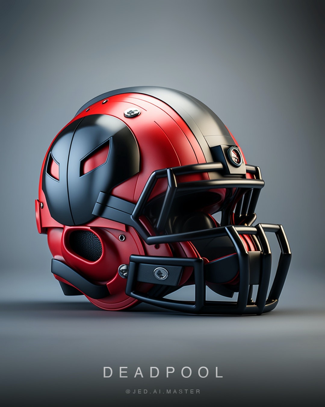 Deadpool Football Helm