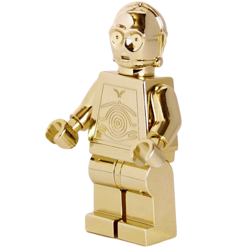 Solid gold LEGO C-3PO minifig