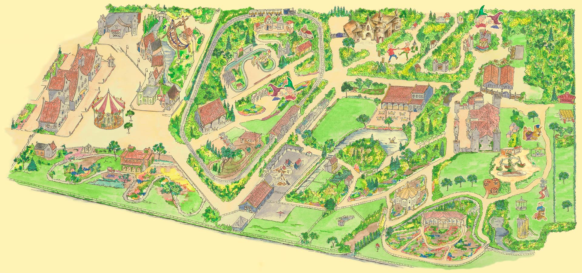 Sprookjeswonderland plattegrond