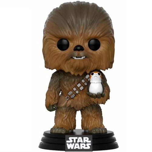 Chewbacca met Porg Funko Pop Verzamelfiguur