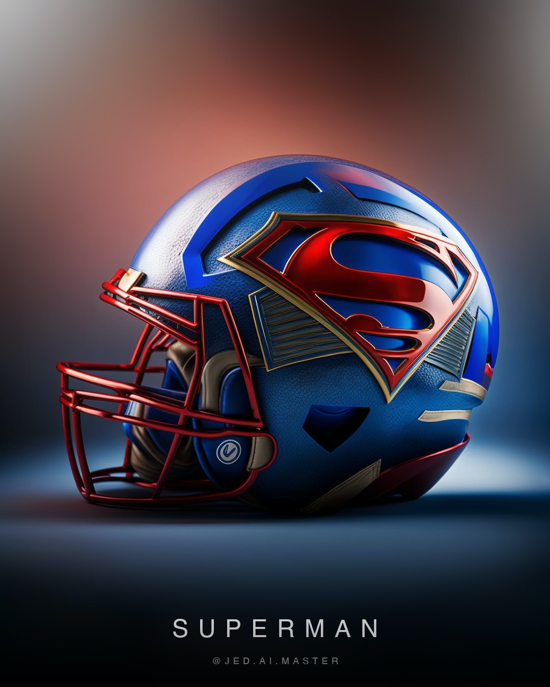 Superman Football Helm