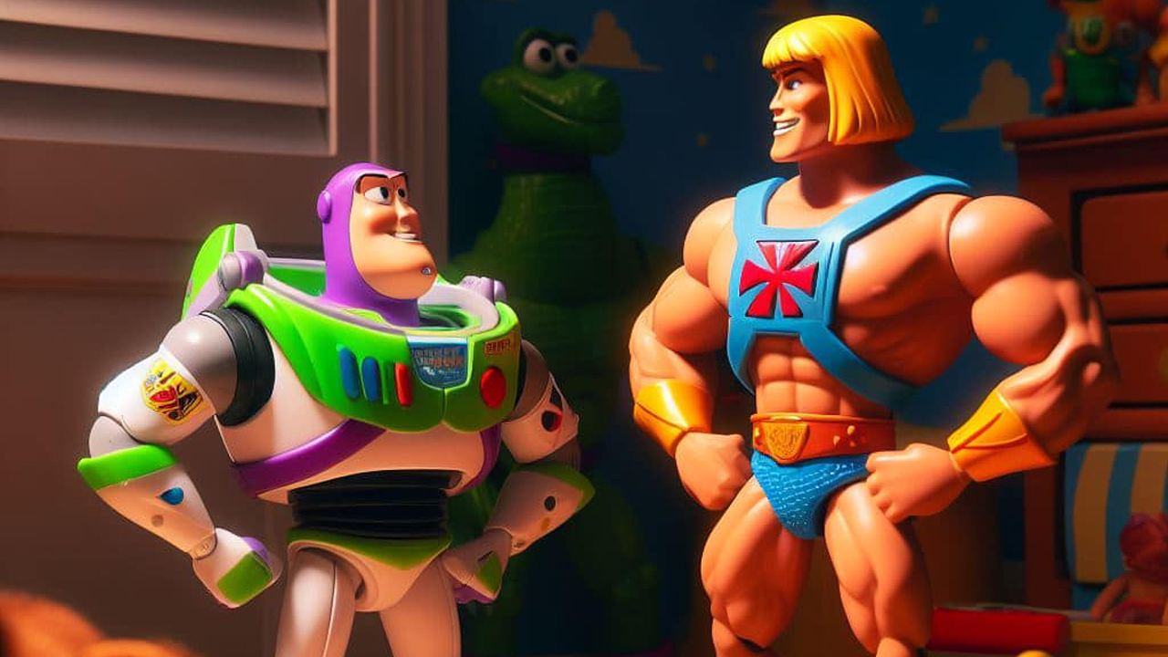 Vintage actiefiguren in Toy Story 5