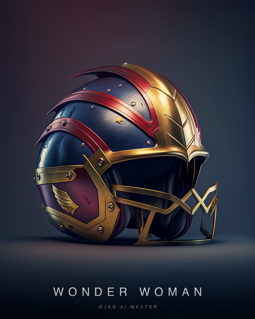 Wonder Woman Football Helm